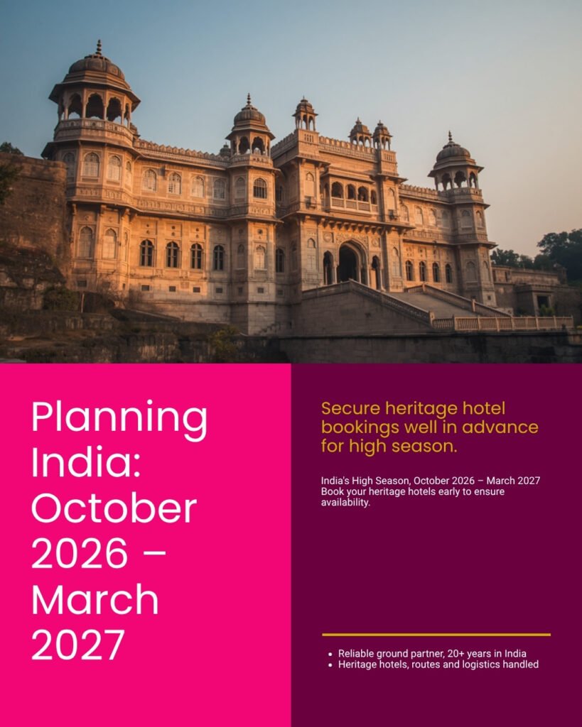 There is no single best time to visit India. Rajasthan and the south shine October to March, Ladakh in the European summer, and the monsoon reshapes the map. A B2B region-by-region season guide for agencies.